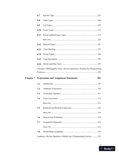 Solution Manual for Concepts of Programming Languages, 12th Edition - Page 13 preview image