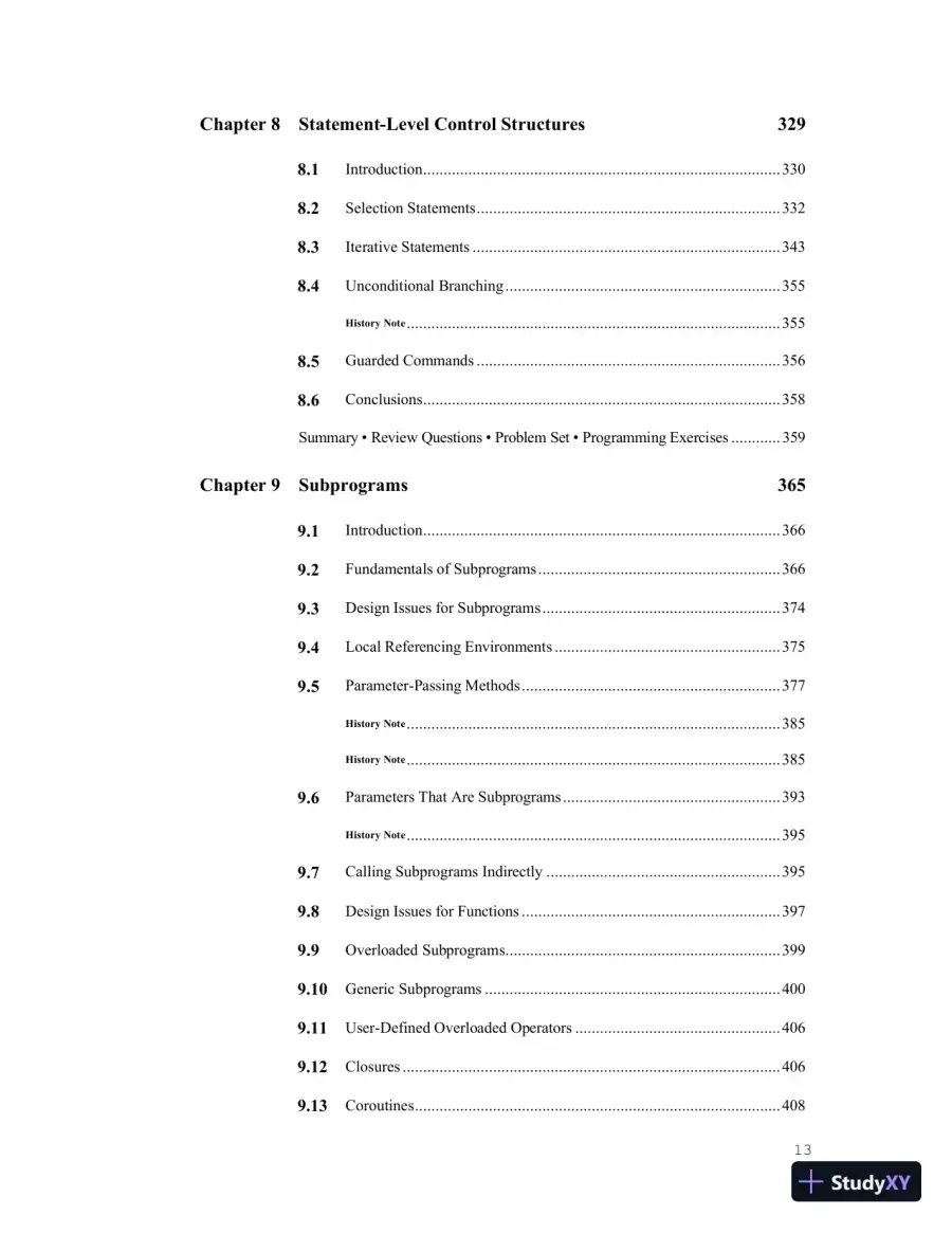 Solution Manual for Concepts of Programming Languages, 12th Edition, page 14