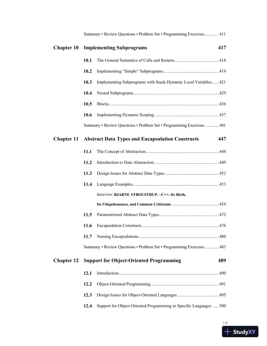Solution Manual for Concepts of Programming Languages, 12th Edition, page 15