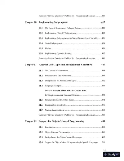 Solution Manual for Concepts of Programming Languages, 12th Edition - Page 15 preview image