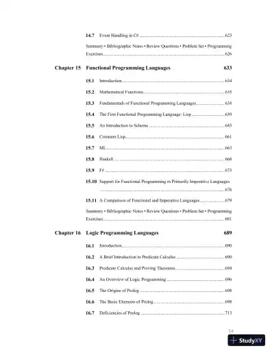 Solution Manual for Concepts of Programming Languages, 12th Edition - Page 17 preview image