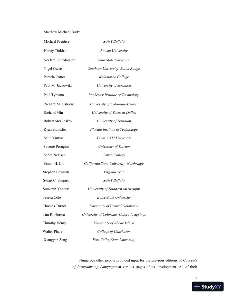 Solution Manual for Concepts of Programming Languages, 12th Edition, page 8