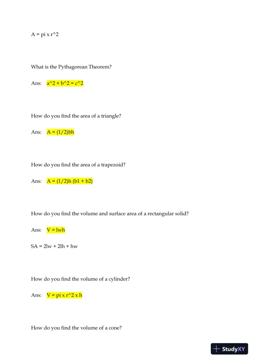 Mathematics Mathnasium Job Assesment With Answers (63 Solved Questions), page 3