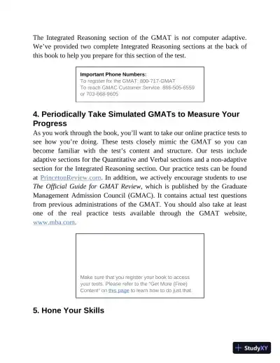 Princeton Review GMAT Premium Prep, 2024: 6 Computer-Adaptive Practice Tests + Online Question Bank (2023) - Page 20 preview image