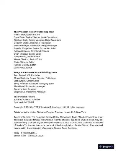 Princeton Review GMAT Premium Prep, 2024: 6 Computer-Adaptive Practice Tests + Online Question Bank (2023) - Page 4 preview image