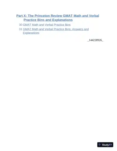 Princeton Review GMAT Premium Prep, 2024: 6 Computer-Adaptive Practice Tests + Online Question Bank (2023) - Page 9 preview image