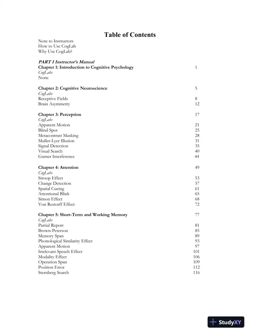 Test Bank For Cognitive Psychology: Connecting Mind, Research And Everyday Experience, 3rd Edition, page 4