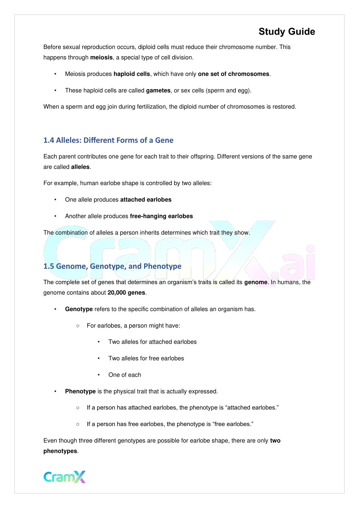 Biology - Classical (Mendelian) Genetics - Page 2 preview image