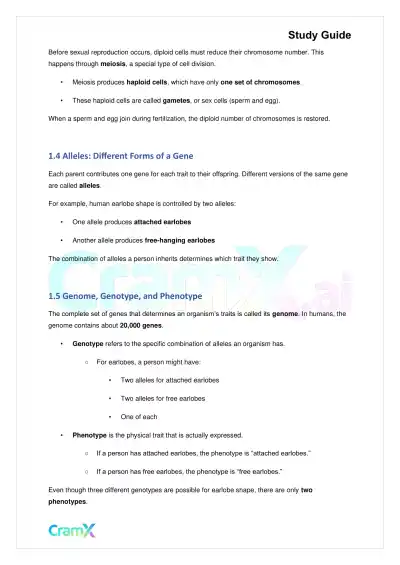Biology - Classical (Mendelian) Genetics - Page 2 preview image