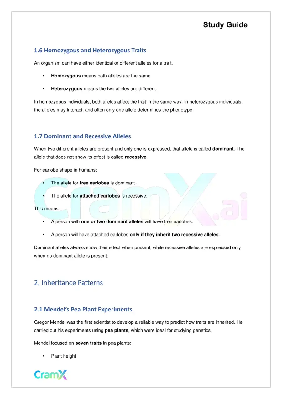 Biology - Classical (Mendelian) Genetics, page 3