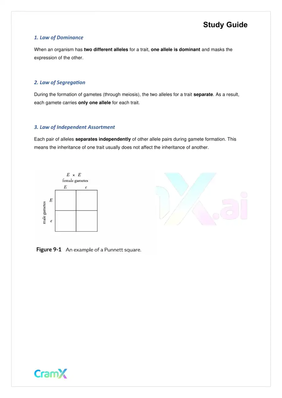 Biology - Classical (Mendelian) Genetics, page 5