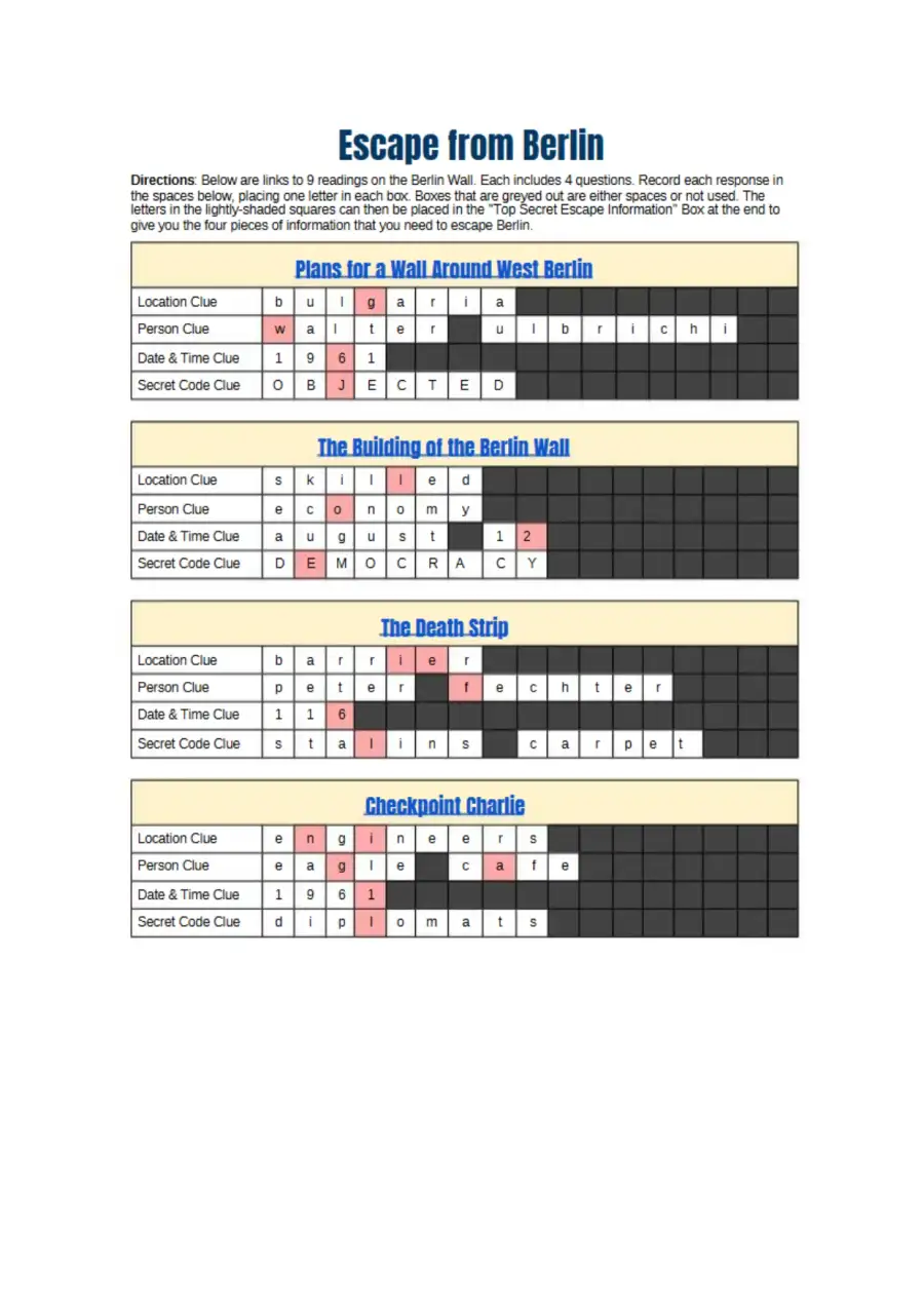Jake Tripoli U S HISTORY RESOURCE Escape from Berl, page 2