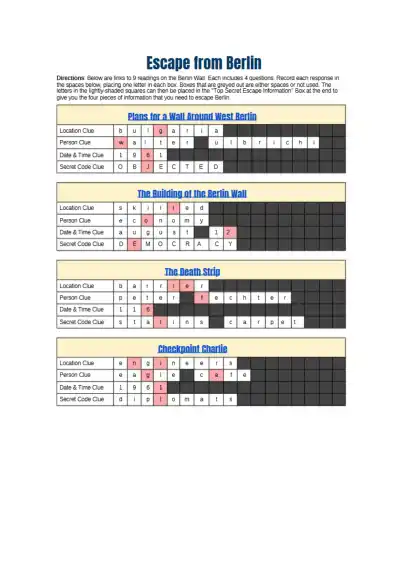 Jake Tripoli U S HISTORY RESOURCE Escape from Berl - Page 2 preview image