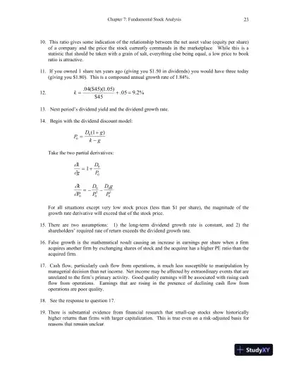 Practical Investment Management 4th Edition Solution Manual - Page 24 preview image