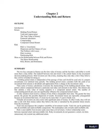 Practical Investment Management 4th Edition Solution Manual - Page 4 preview image