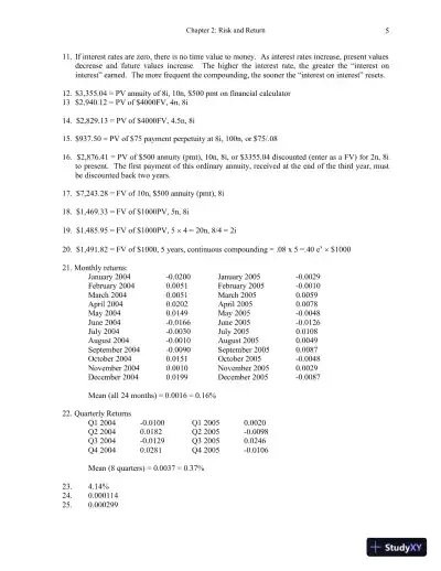 Practical Investment Management 4th Edition Solution Manual - Page 6 preview image