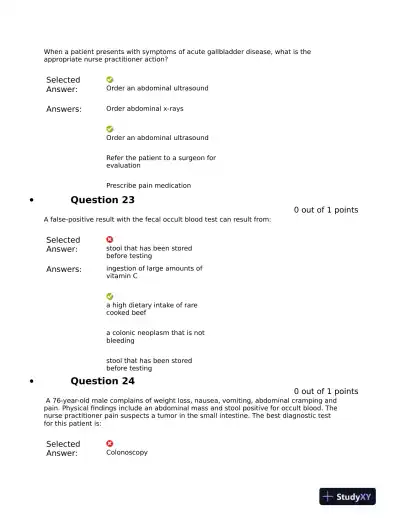 NRNP6531 Clinical Analysis Final Exam Mid Exam With Answers (721 Solved Questions) - Page 12 preview image