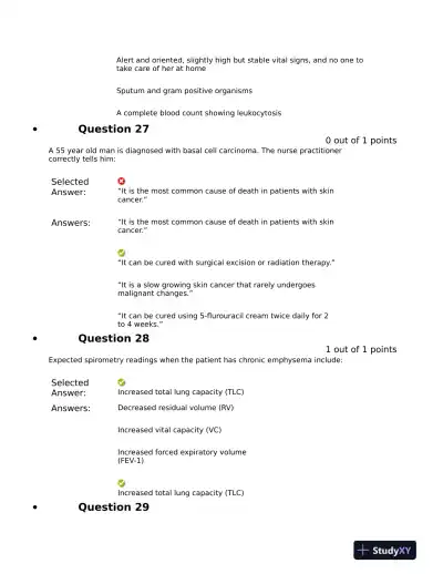 NRNP6531 Clinical Analysis Final Exam Mid Exam With Answers (721 Solved Questions) - Page 14 preview image