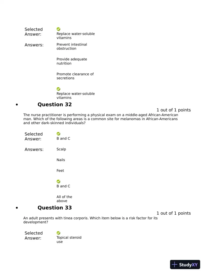 NRNP6531 Clinical Analysis Final Exam Mid Exam With Answers (721 Solved Questions), page 16
