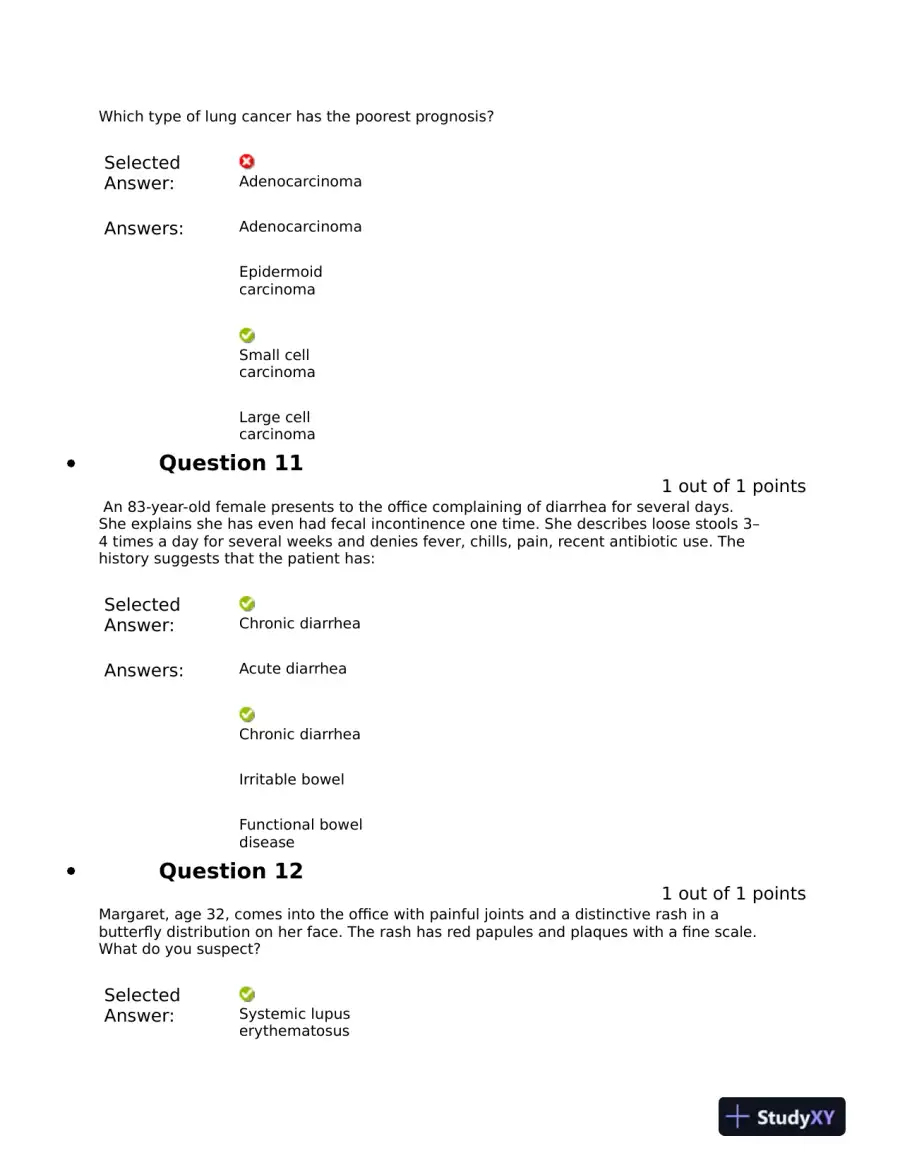 NRNP6531 Clinical Analysis Final Exam Mid Exam With Answers (721 Solved Questions), page 7