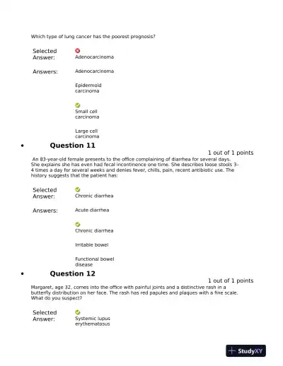 NRNP6531 Clinical Analysis Final Exam Mid Exam With Answers (721 Solved Questions) - Page 7 preview image
