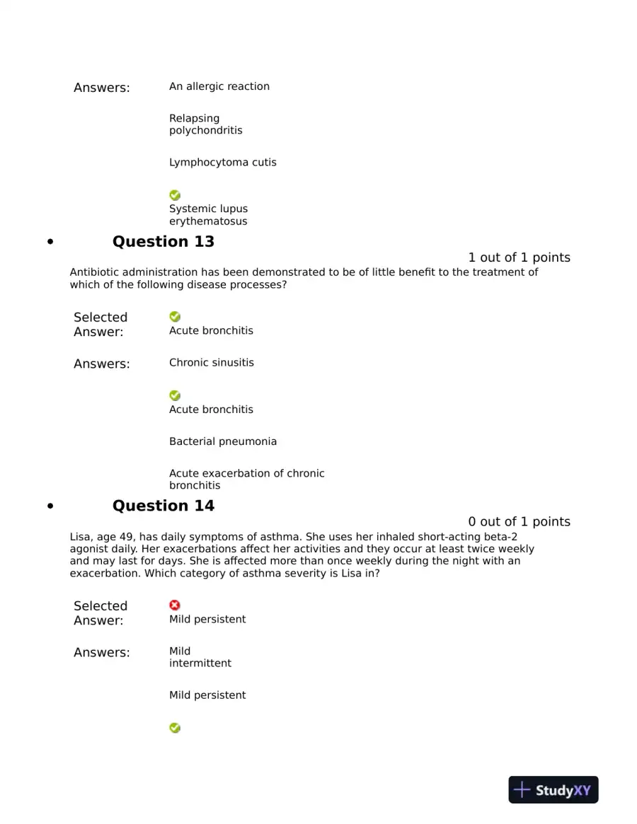 NRNP6531 Clinical Analysis Final Exam Mid Exam With Answers (721 Solved Questions), page 8
