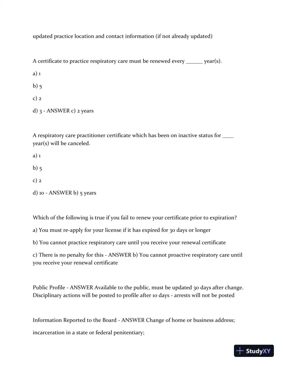 Texas Jurisprudence Exam RCP With Solution with Answers (48 Solved Questions), page 3