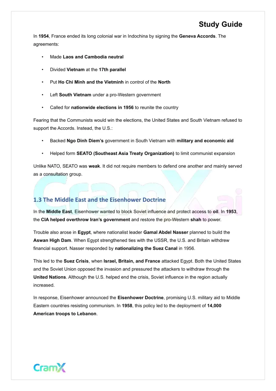 U.S. History II - America in the Fifties, page 2