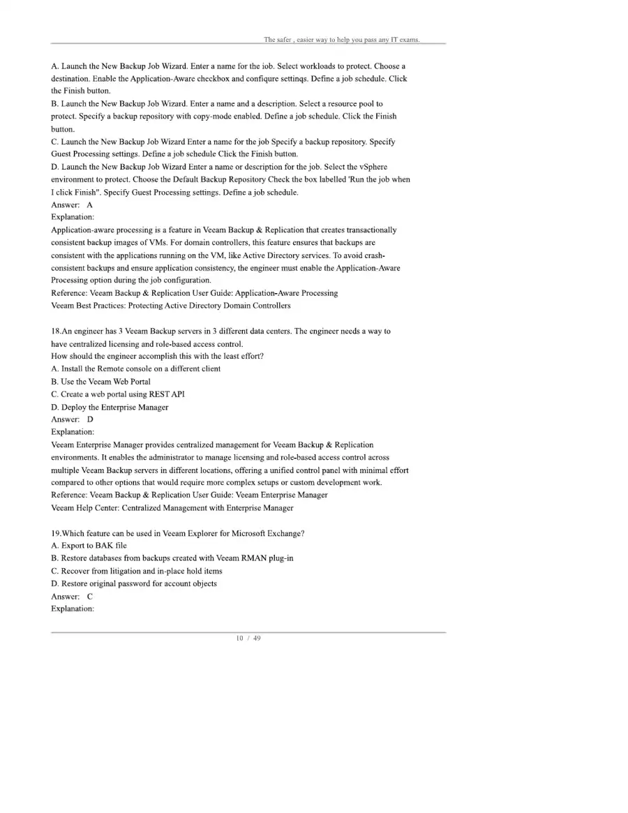 Veeam Certified Engineer VMCE-V12, page 10