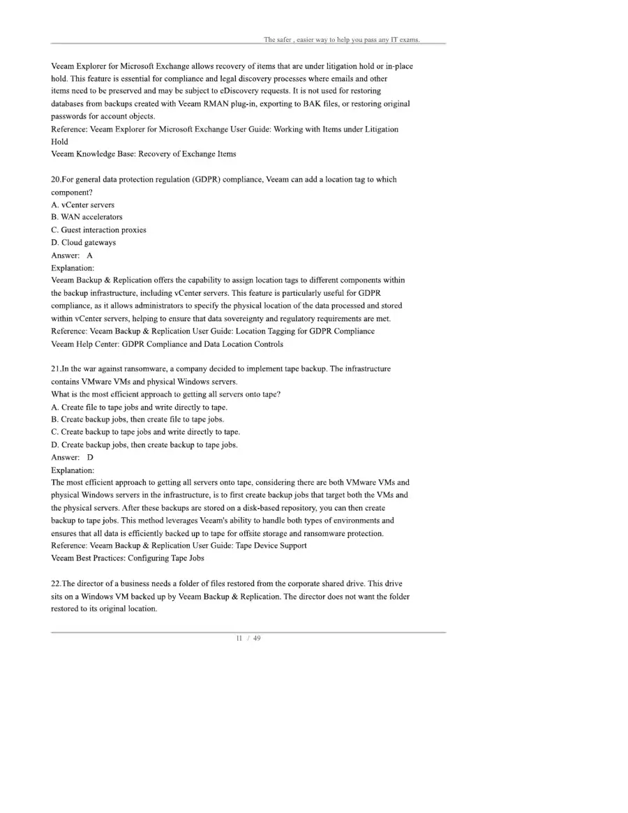 Veeam Certified Engineer VMCE-V12, page 11