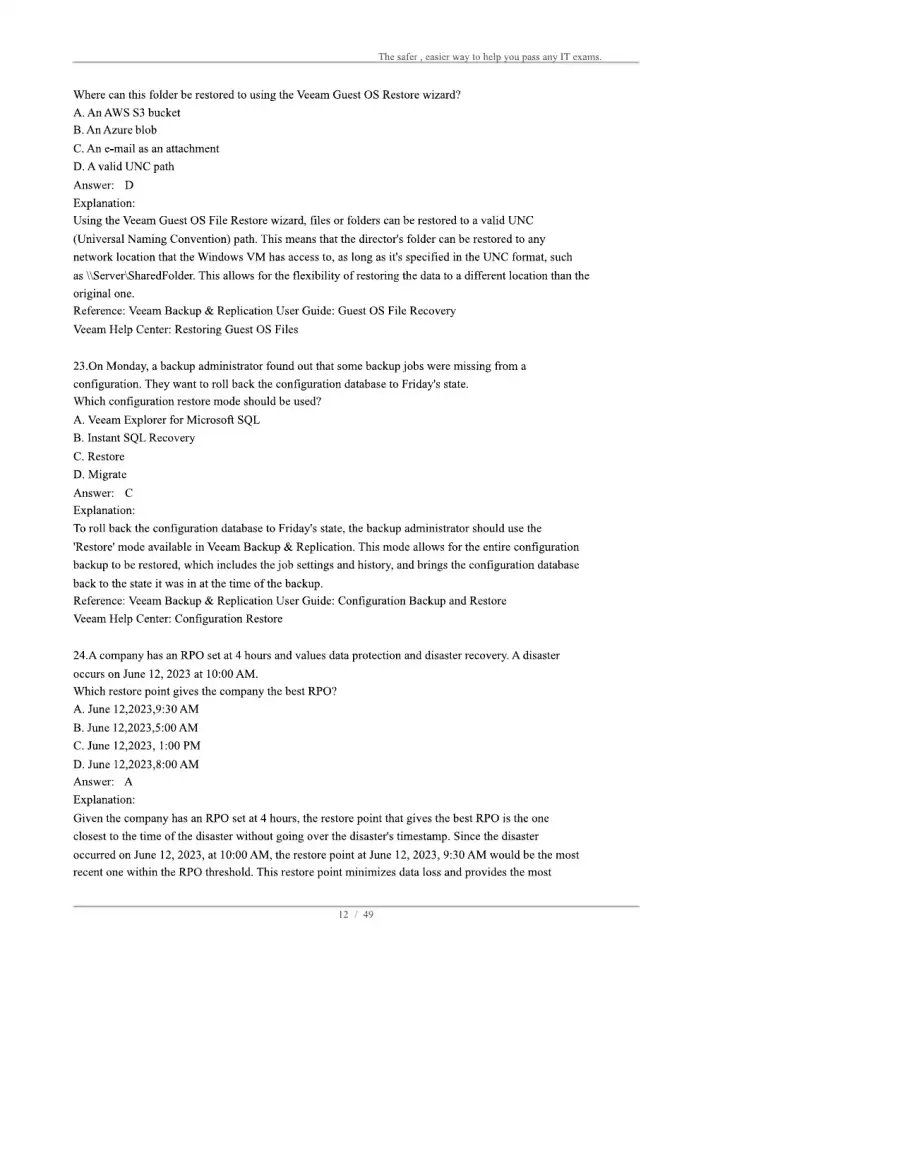 Veeam Certified Engineer VMCE-V12, page 12