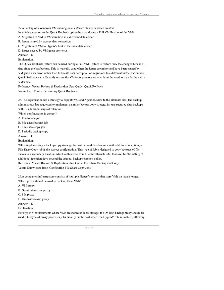 Veeam Certified Engineer VMCE-V12, page 14