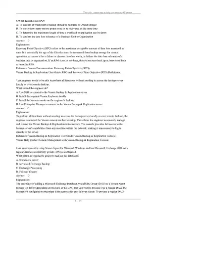 Veeam Certified Engineer VMCE-V12 - Page 5 preview image