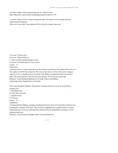 Veeam Certified Engineer VMCE-V12 - Page 6 preview image
