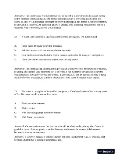 NCLEX Critical Care Practice Exam With Answers (200 Solved Questions) - Page 12 preview image