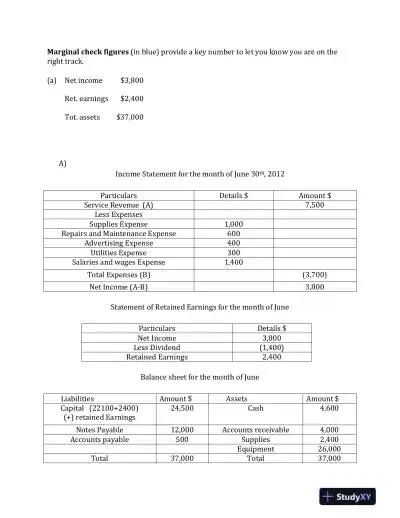 ACC/300 Problem Set 1 - Page 3 preview image