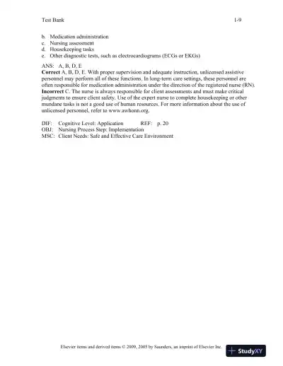 Maternal-Child Nursing 3rd Edition Test Bank - Page 10 preview image