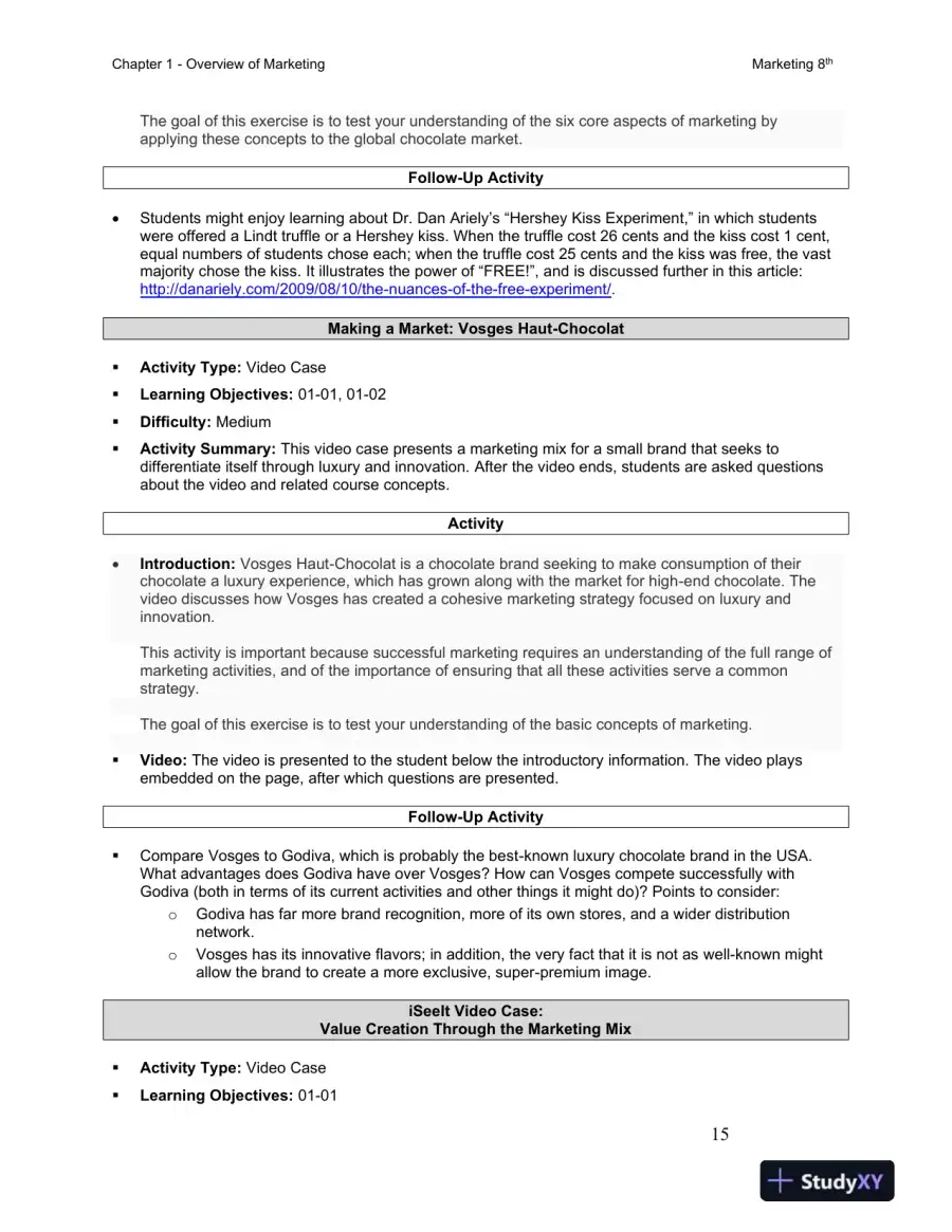 Solution Manual for Marketing, 8th Edition, page 16