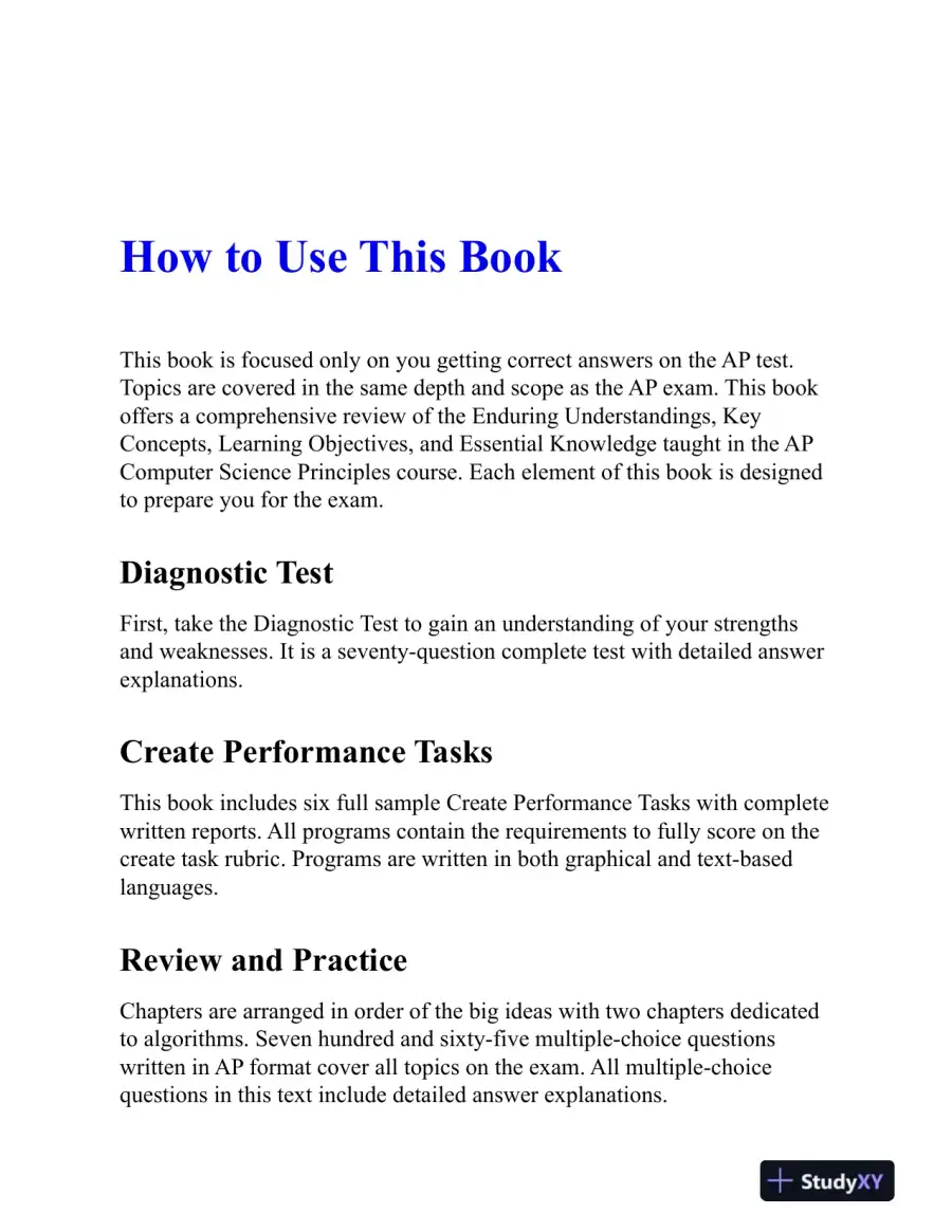 AP Computer Science Principles Premium, 2023: 6 Practice Tests (2022), page 13