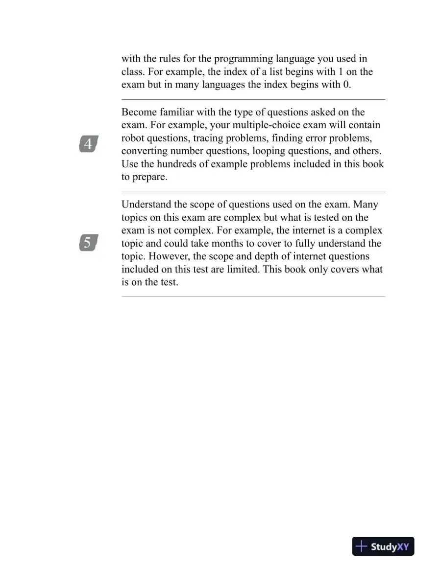 AP Computer Science Principles Premium, 2023: 6 Practice Tests (2022), page 16
