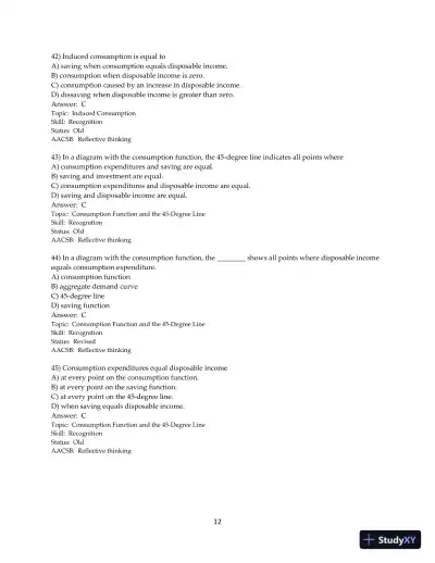 Test Bank for Macroeconomics, 13th Edition - Page 13 preview image