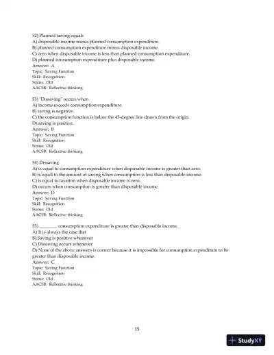 Test Bank for Macroeconomics, 13th Edition - Page 16 preview image