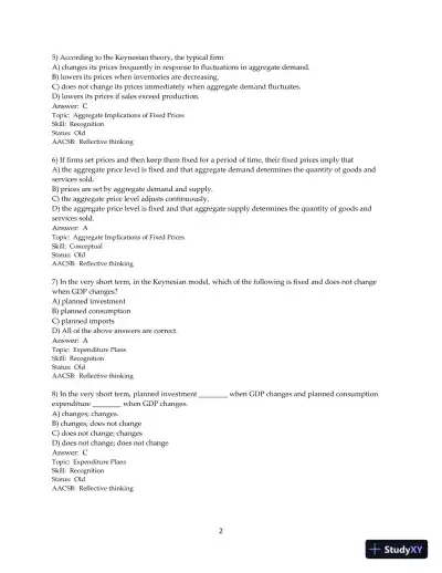 Test Bank for Macroeconomics, 13th Edition - Page 3 preview image