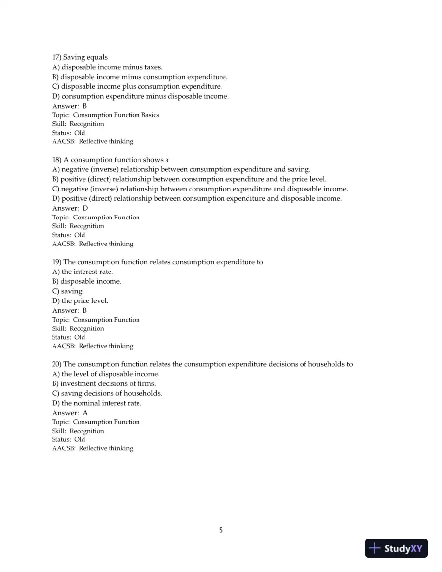 Test Bank for Macroeconomics, 13th Edition, page 6