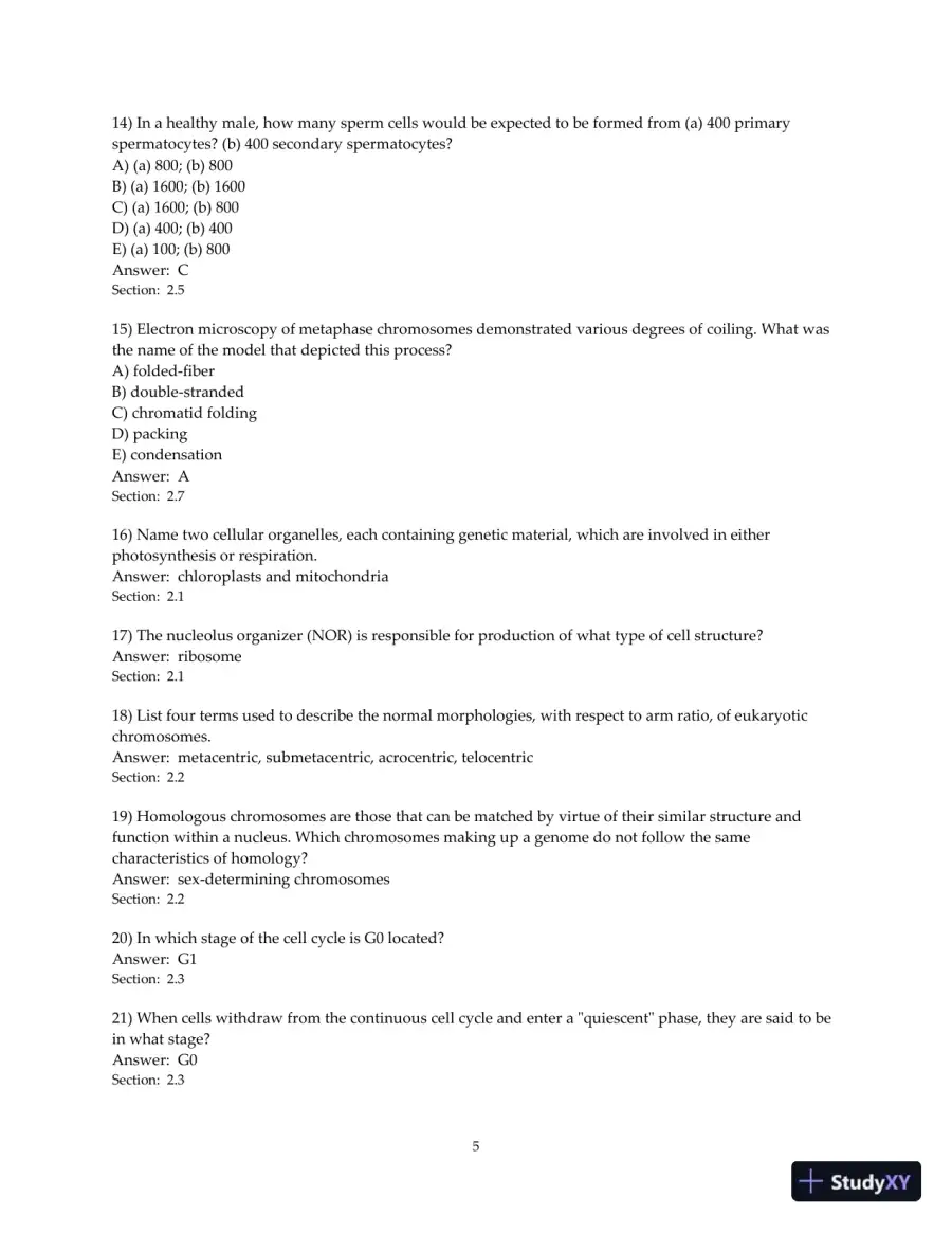 Concepts of Genetics, 11th Edition Test Bank, page 12