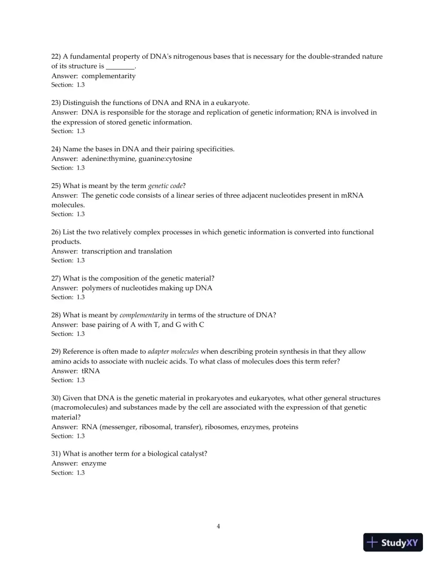 Concepts of Genetics, 11th Edition Test Bank, page 5