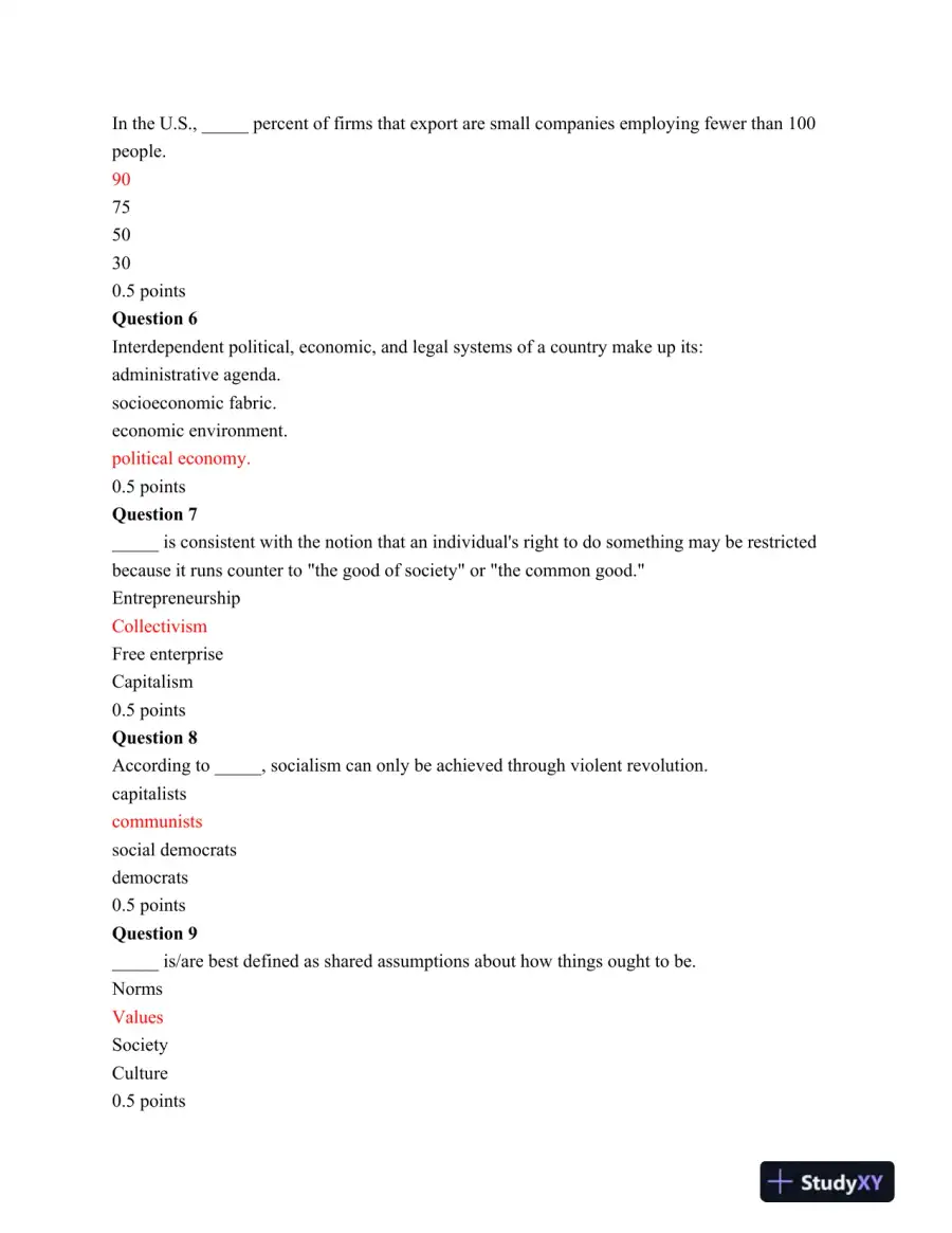 POST IBA301 Final Exam, page 3
