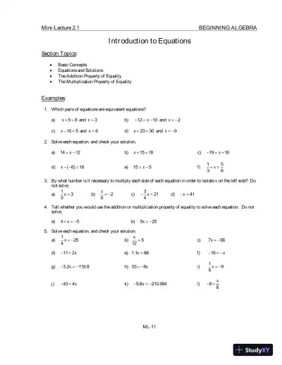 Solution Manual for Beginning Algebra with Applications and Visualization, 3rd Edition - Page 14 preview image