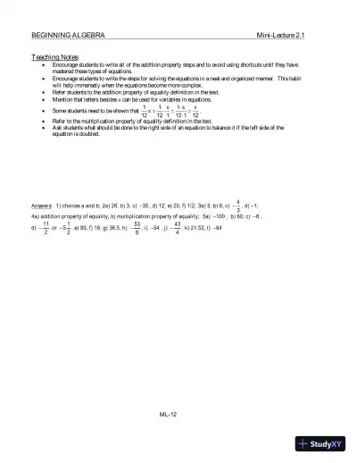 Solution Manual for Beginning Algebra with Applications and Visualization, 3rd Edition - Page 15 preview image
