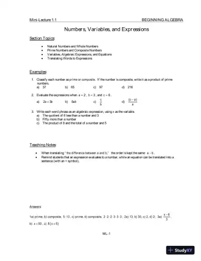 Solution Manual for Beginning Algebra with Applications and Visualization, 3rd Edition - Page 4 preview image